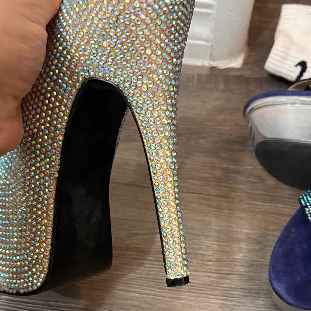 Bordello Y2K Sparkling Rhinestone Heels - Picture 6 of 14